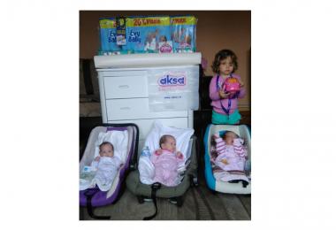 Keprom and Aksa support the Inđija triplets