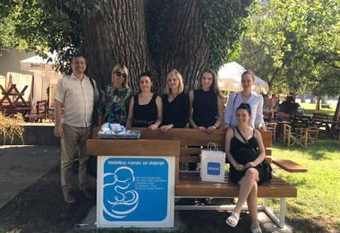 Novi Sad gets a MAM breastfeeding bench